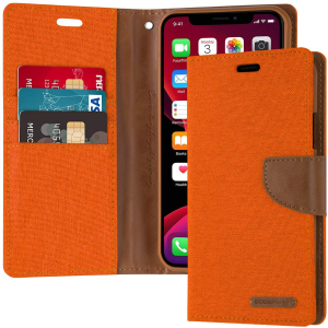Goospery Canvas Diary Wallet Case for LG G7 - Green